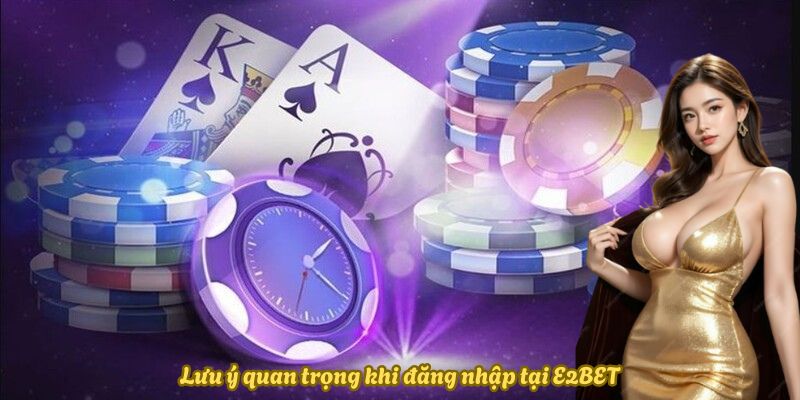 Lưu ý quan trọng khi đăng nhập tại E2BET